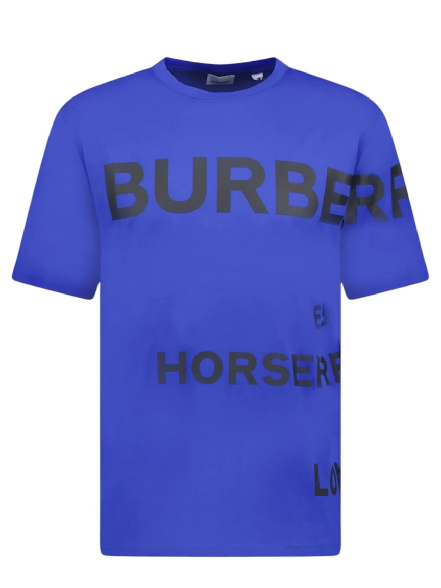 Burberry Horseferry T Shirt Royal Blue
