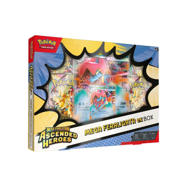 Pokémon Mega Evolution Ascended Heroes Mega Feraligatr Ex Box