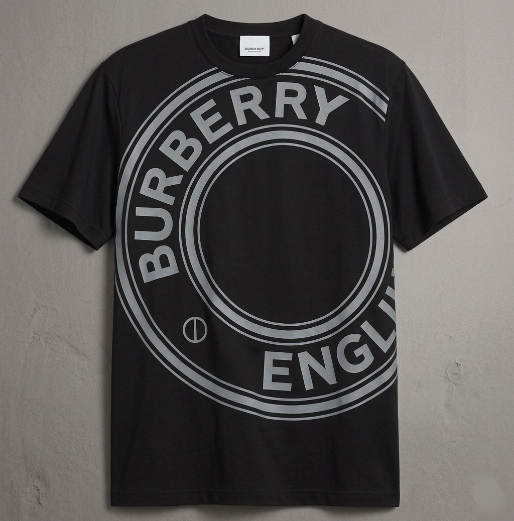 Burberry Graphic Print T Shirt Black