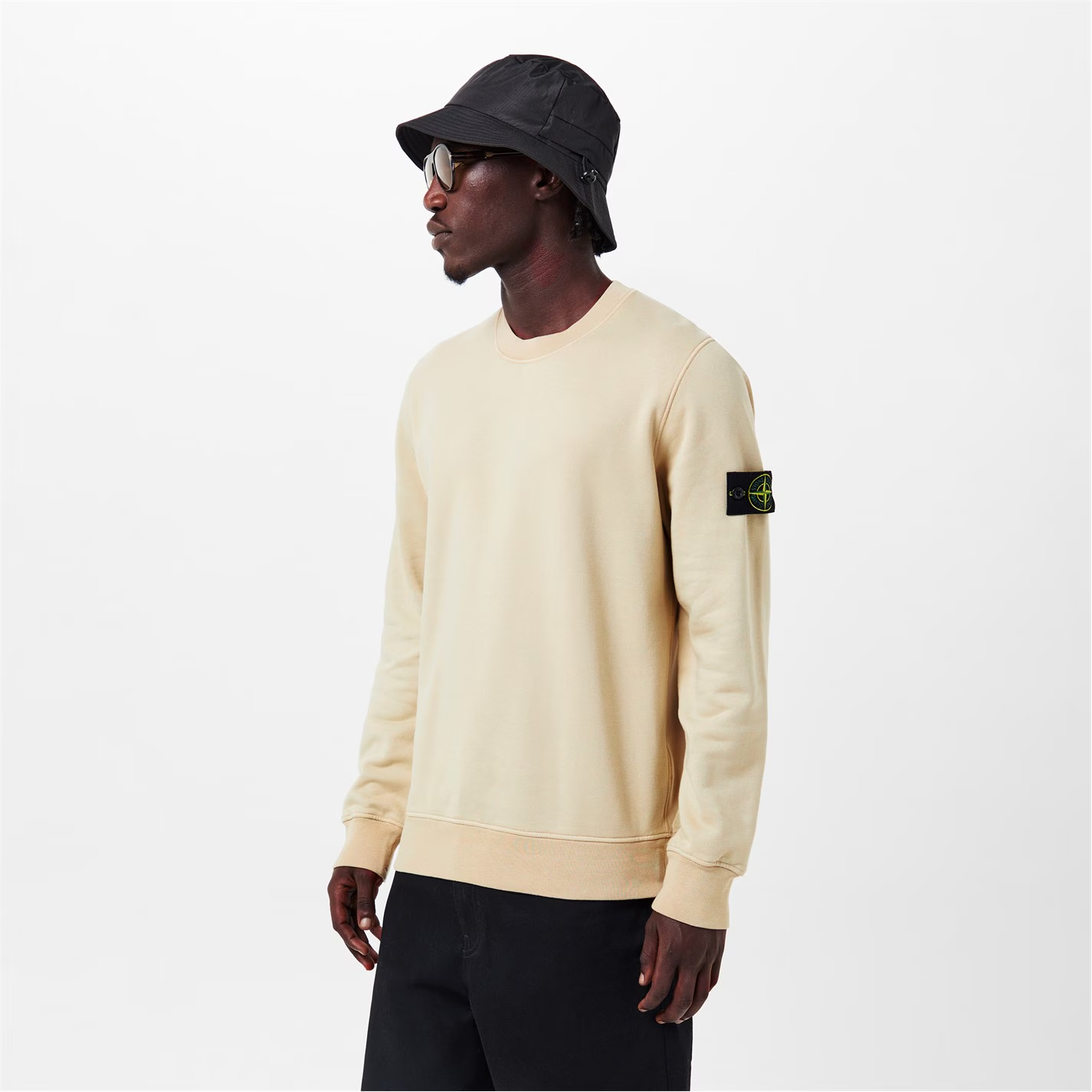 Stone Island Logo Sweatshirt Deserto