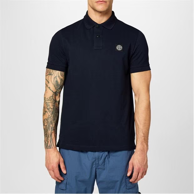 Stone Island Classic Polo T Shirt Navy