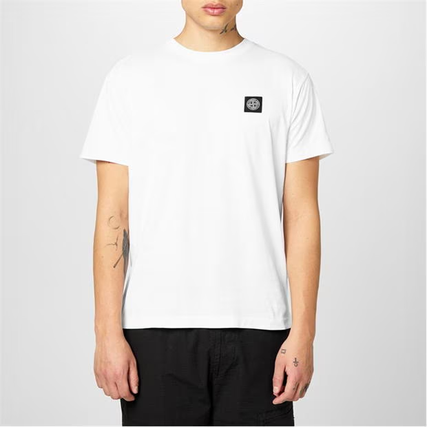 Stone Island Patch T Shirt White
