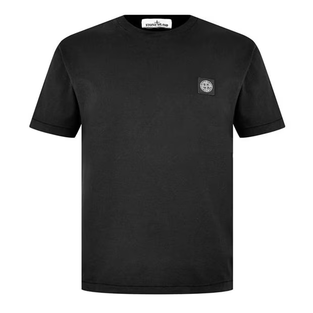 Stone Island Patch T Shirt Black