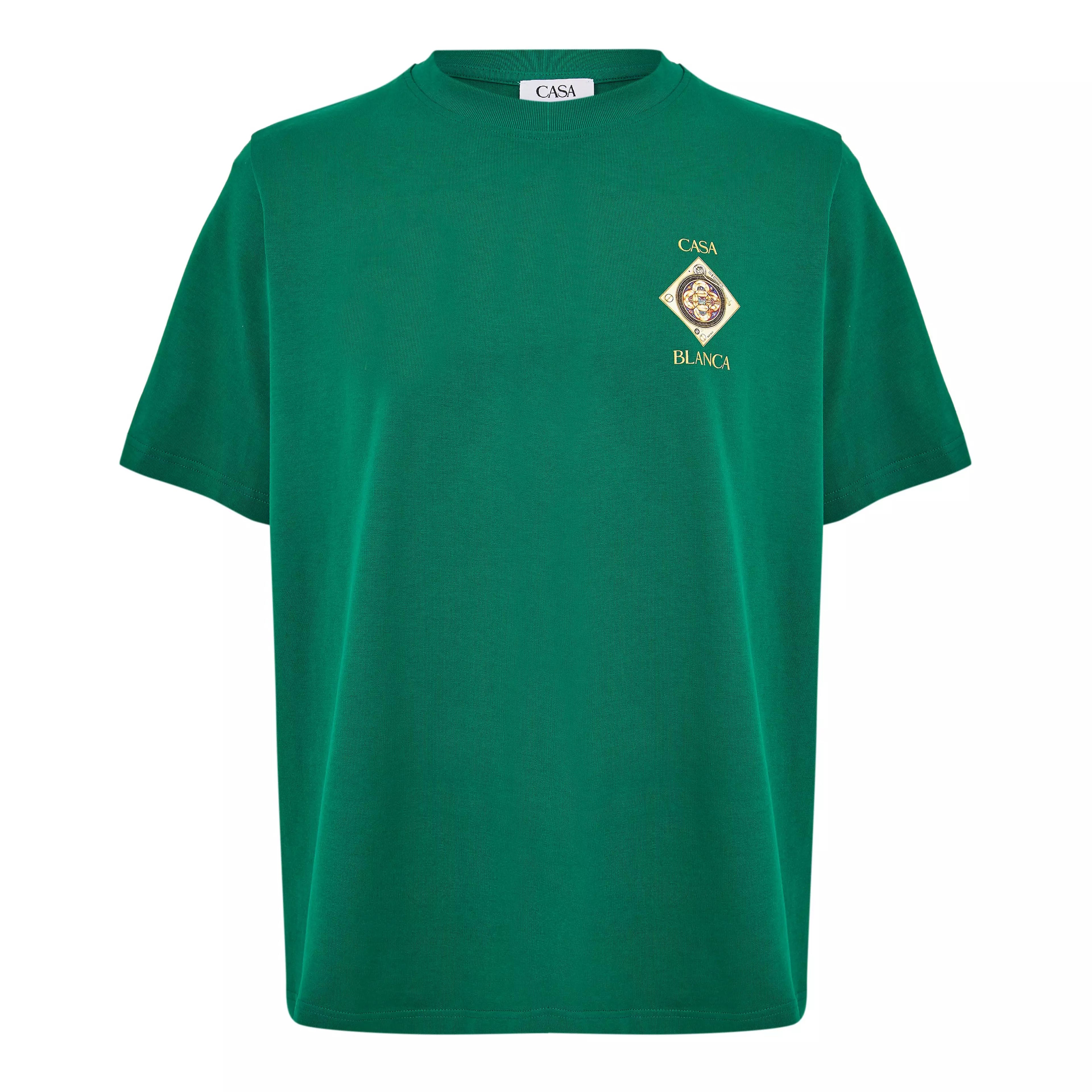 Casablanca Plafond Orne De Musique Short Sleeve T‑Shirt Green