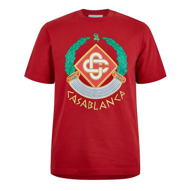 Casablanca Casa Crest T Shirt Red