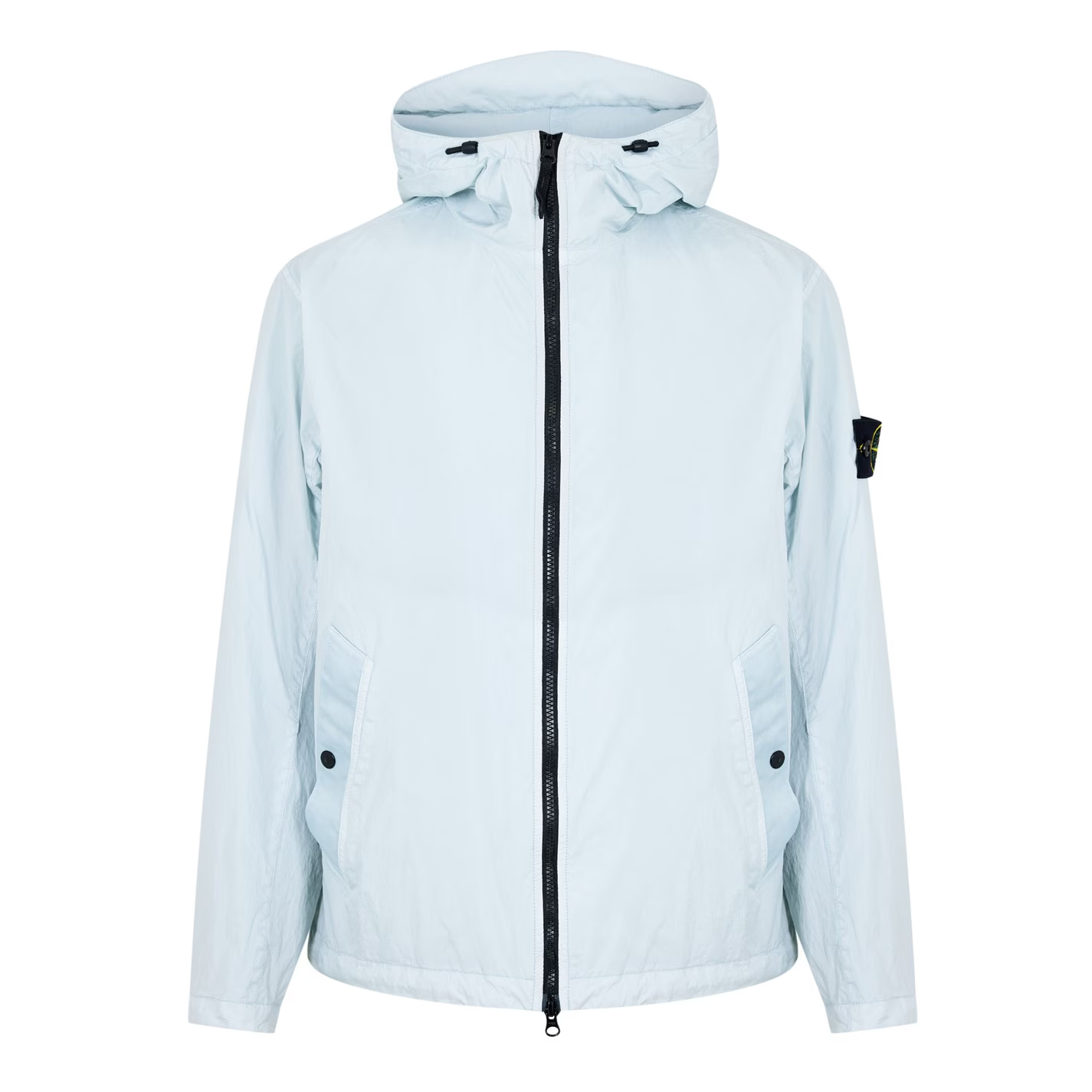 Stone Island Crinkle Rep Hooded Jacket Sky