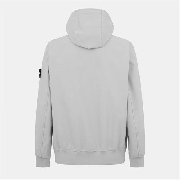 Stone Island Hooded Soft Shell Jacket Grey