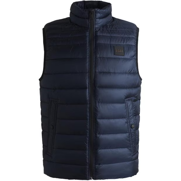 Boss Oden Logo Gilet Blue