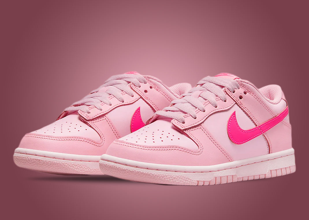 Nike Dunk Low triple pinks (gs)