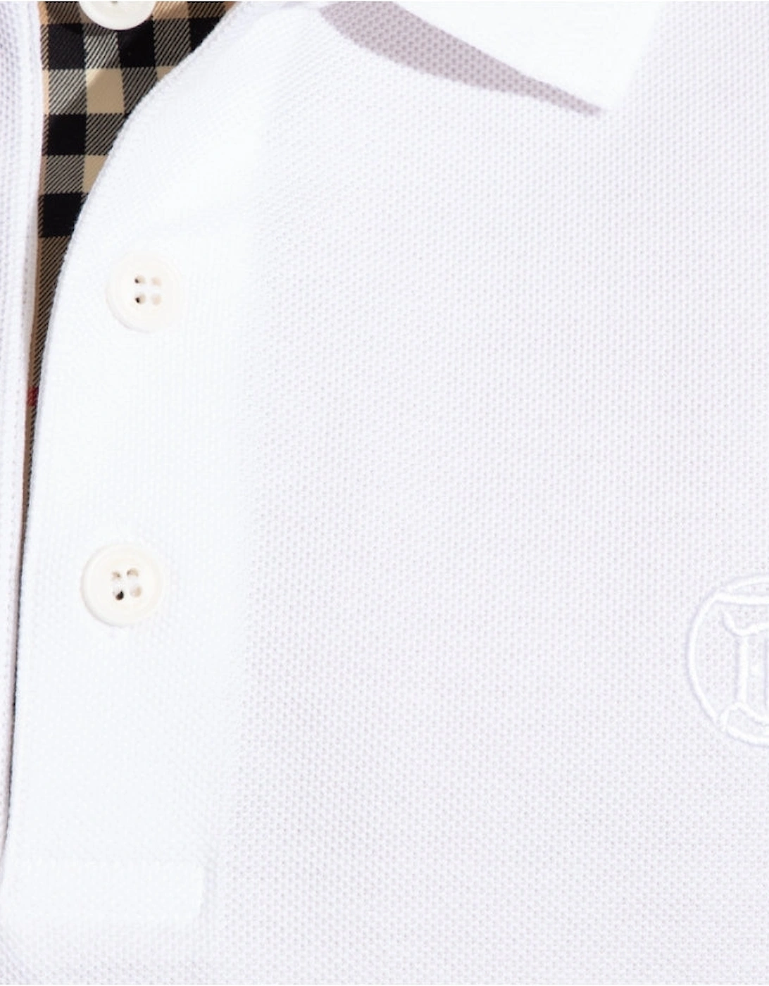 Burberry Eddie TB Polo White