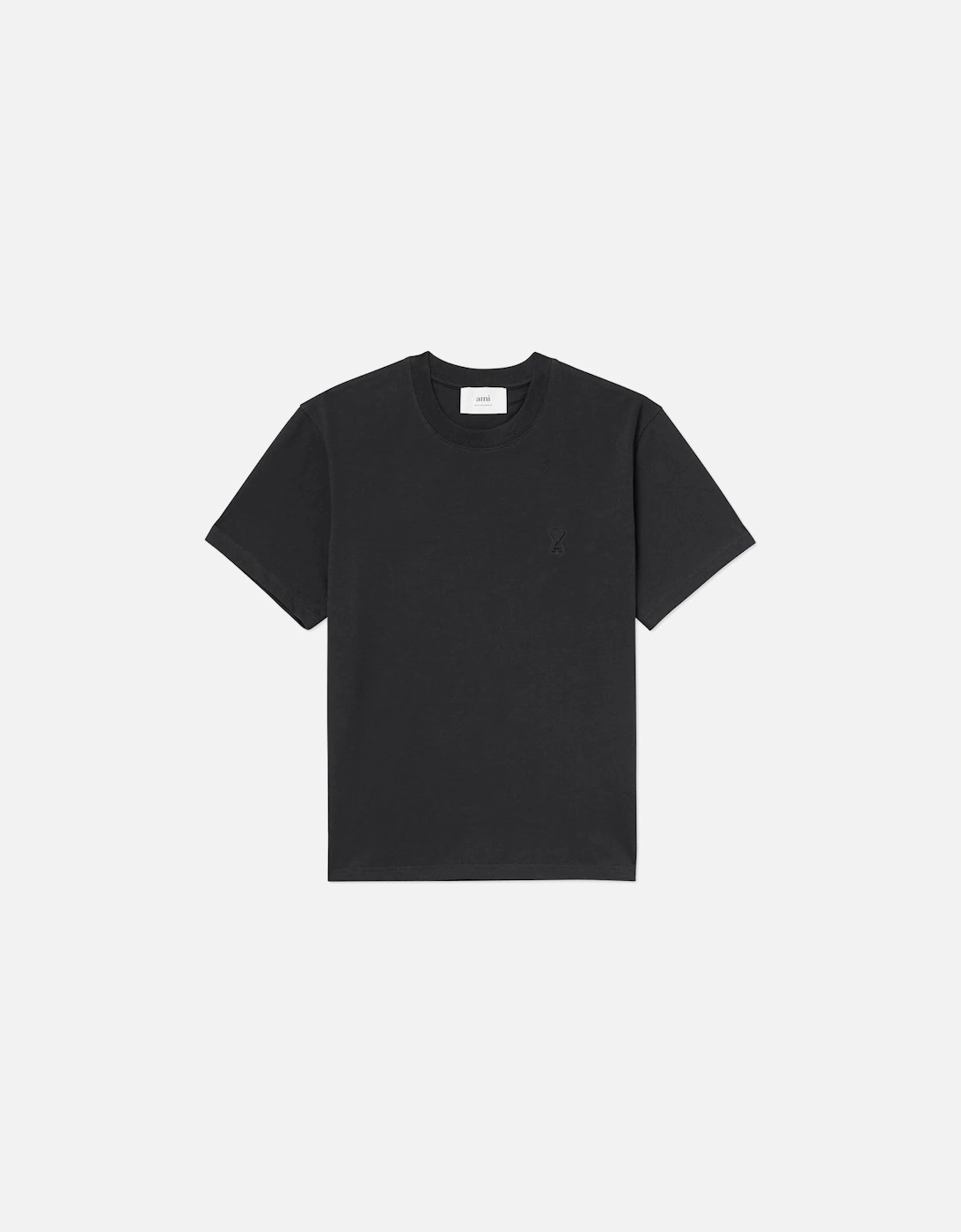 Ami Paris Embossed Logo T Shirt Black