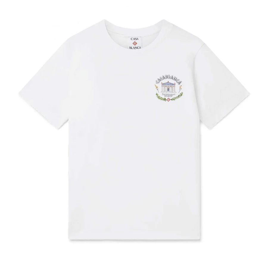 Casablanca Le Temple Du Sport T-Shirt White