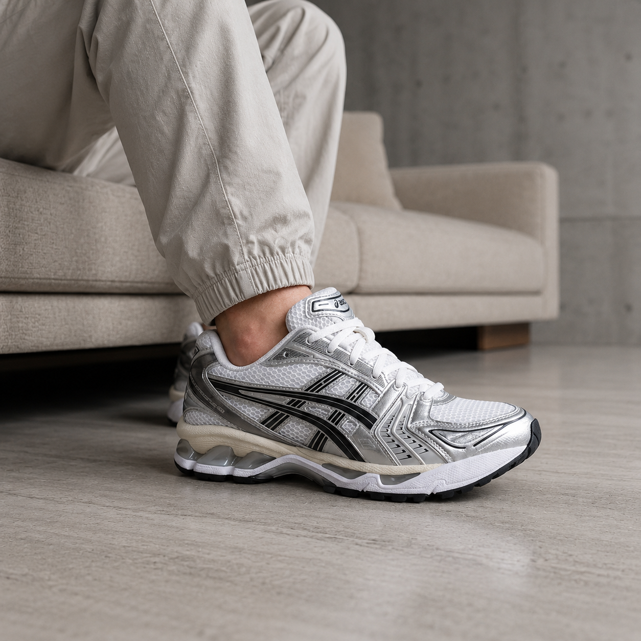 Asics Gel-Kayano 14 White Graphite Grey