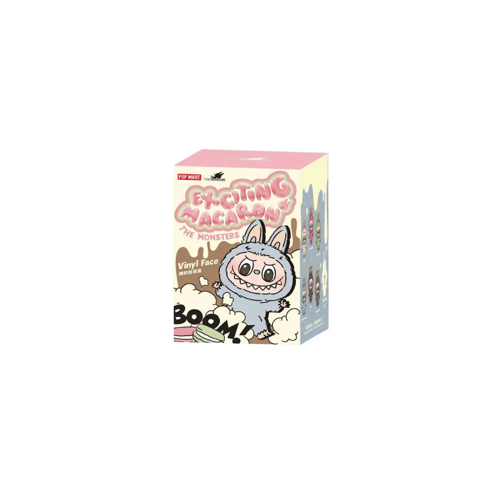the monsters - tasty macarons vinyl face blind box Pop Mart Labubu The Monsters 'Tasty Macarons' Series Vinyl Face Pendan