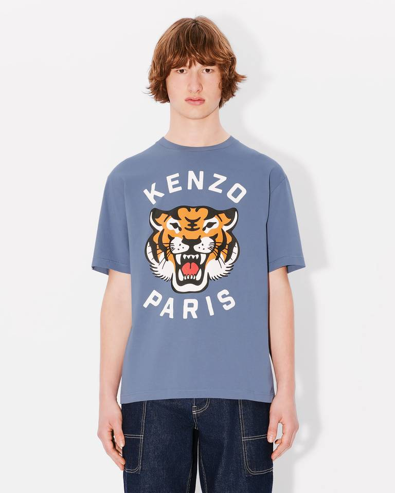 Kenzo Lucky Tiger Relaxed T-shirt Blue