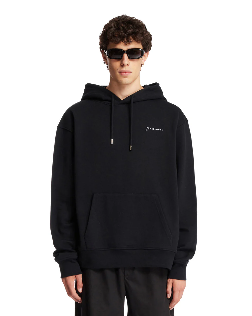 Jacquemus Signature Logo Hoodie Black