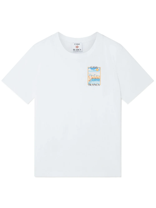 CASABLANCA Surreal Pool T-Shirt White
