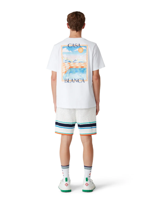CASABLANCA Surreal Pool T-Shirt White