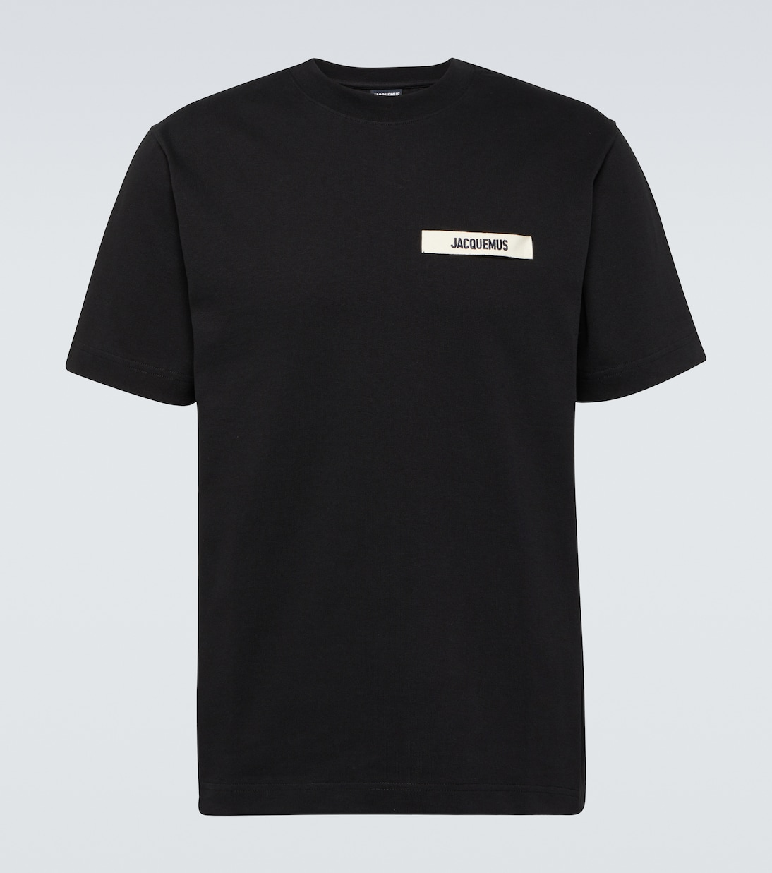 Jacquemus The Gros Grain Logo T Shirt Black
