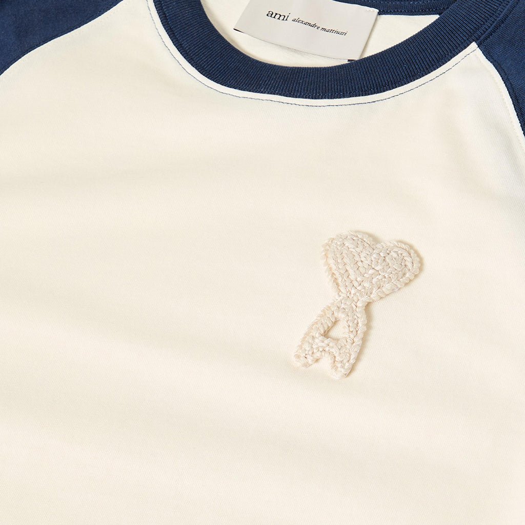 Ami de Coeur Two Tone Thick Cotton T-Shirt