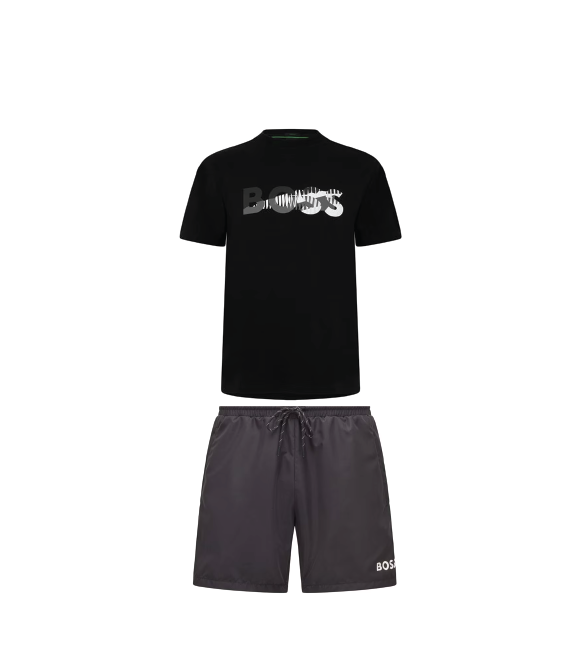 Hugo Boss Half Logo Set Black