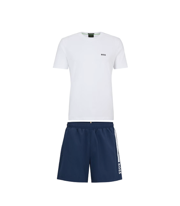 Hugo Boss Icon Logo Set White/Navy