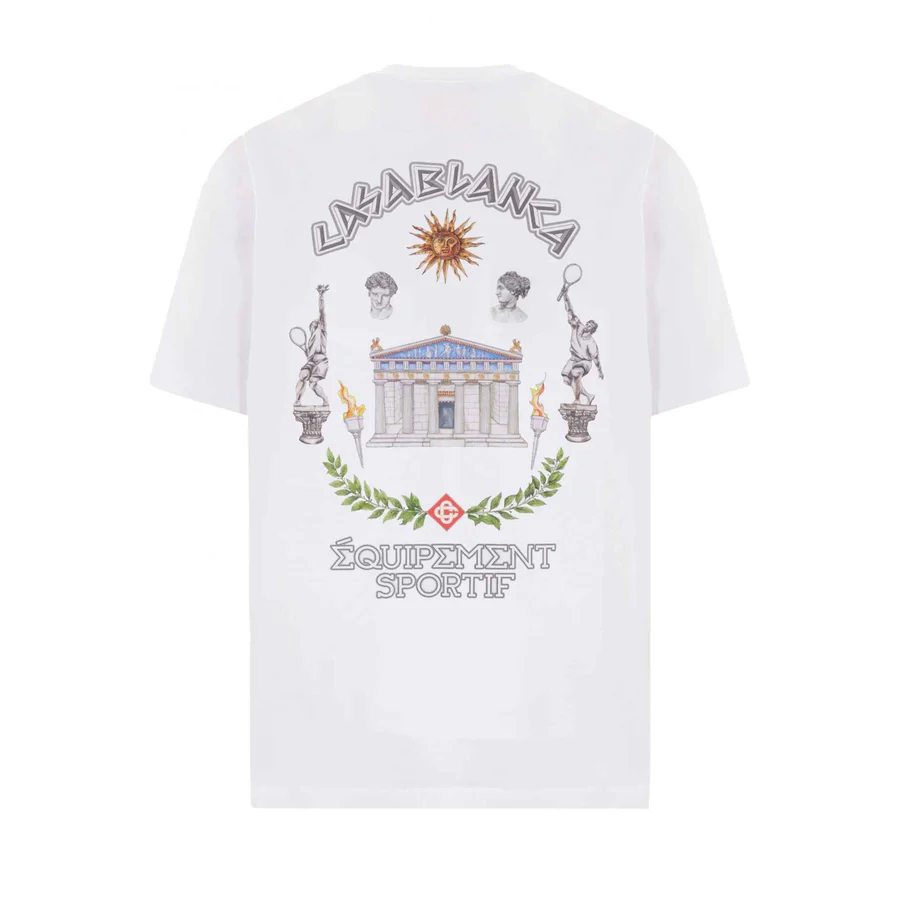 Casablanca Le Temple Du Sport T-Shirt White