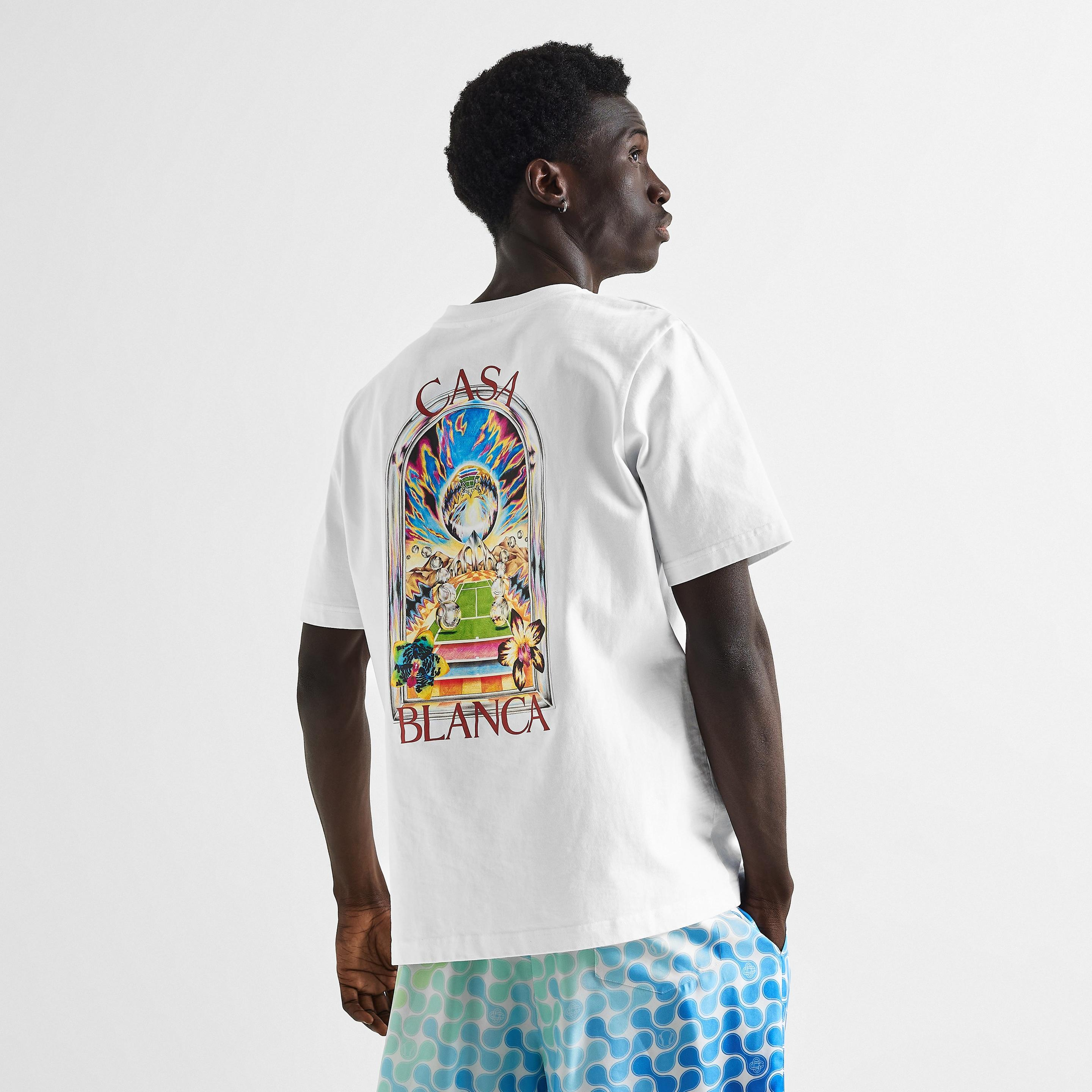 Casablanca Tennis Blaze T-Shirt White