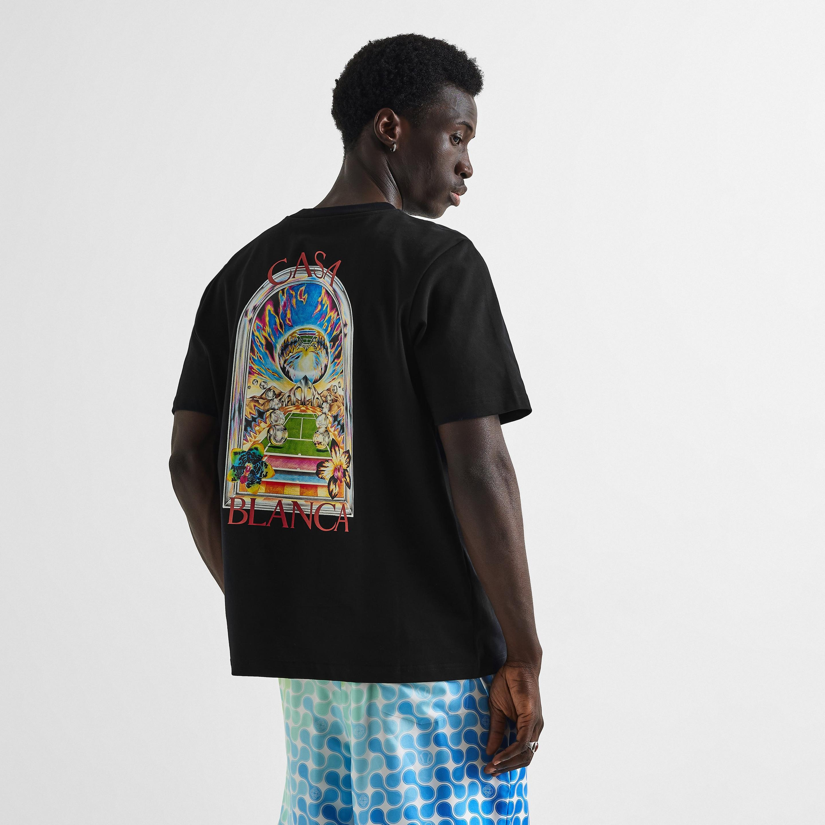 Casablanca Tennis Blaze T-Shirt Black