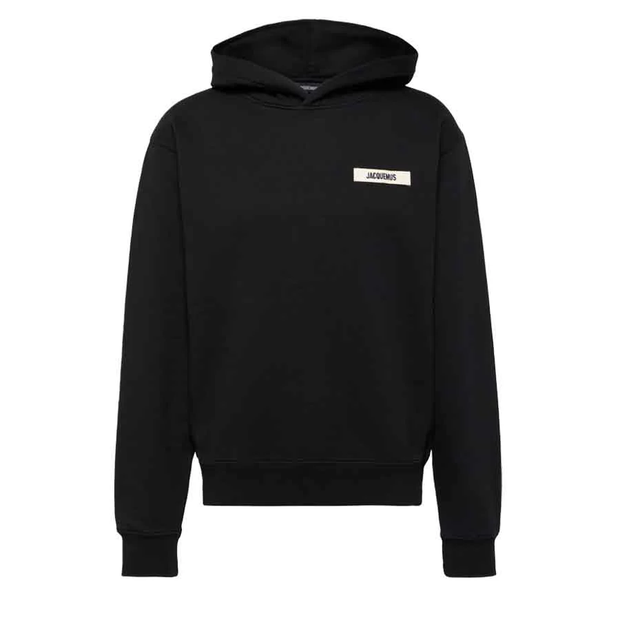 Jacquemus The Gros Grain Logo Hoodie Black