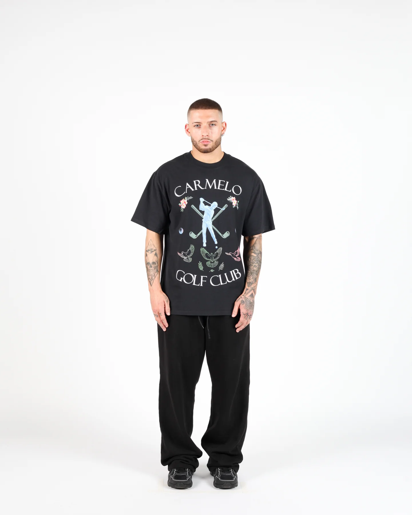 CARMELO PACE GOLF CLUB T SHIRT BLACK