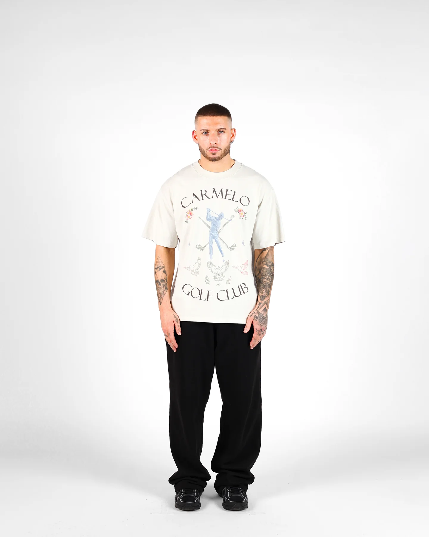 CARMELO PACE GOLF CLUB T SHIRT BONE