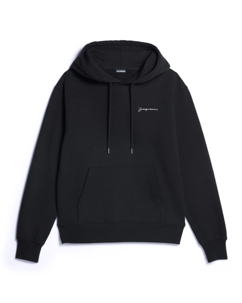 Jacquemus Signature Logo Hoodie Black