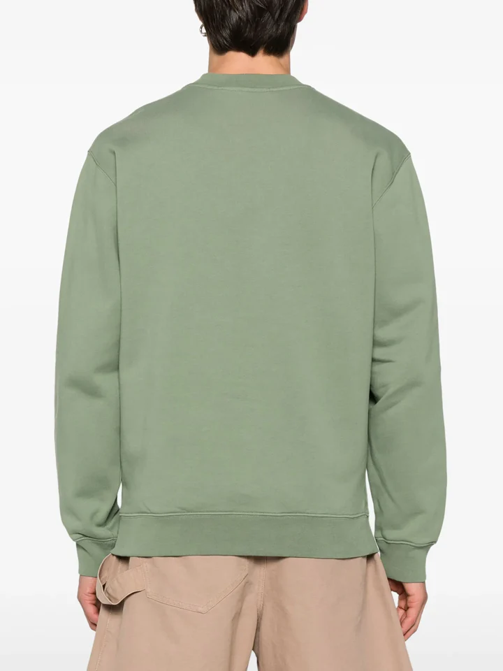 Jacquemus The Gros Grain Logo Sweatshirt Green