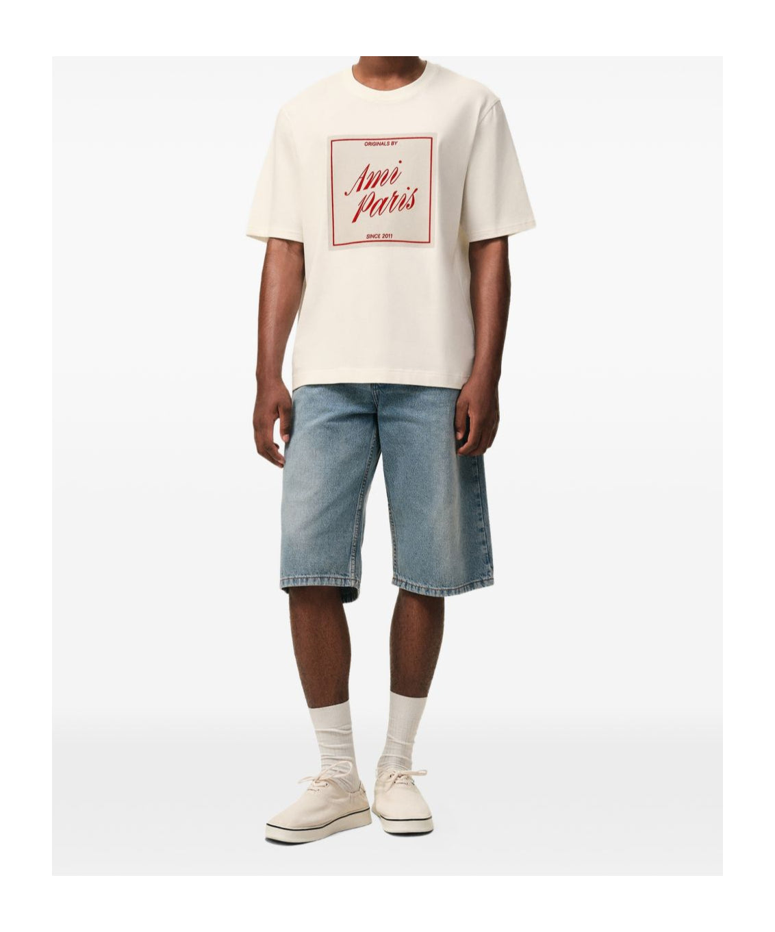 Ami Paris AMI Heritage Printed Graphic T-Shirt