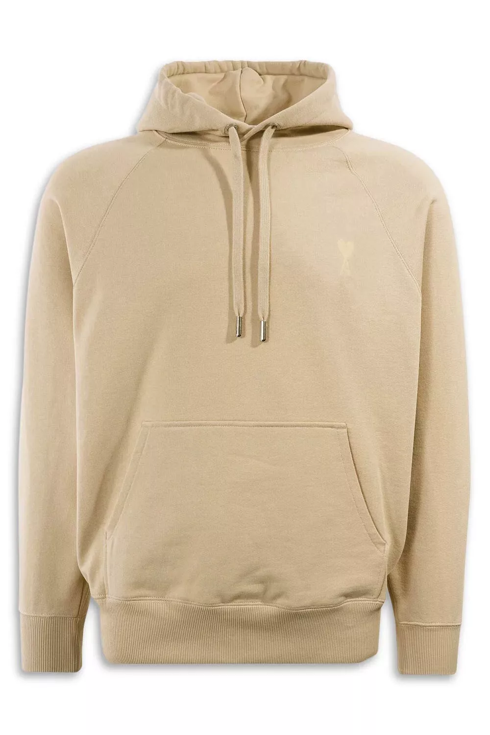 Ami Paris Classic Logo Hoodie Vanilla