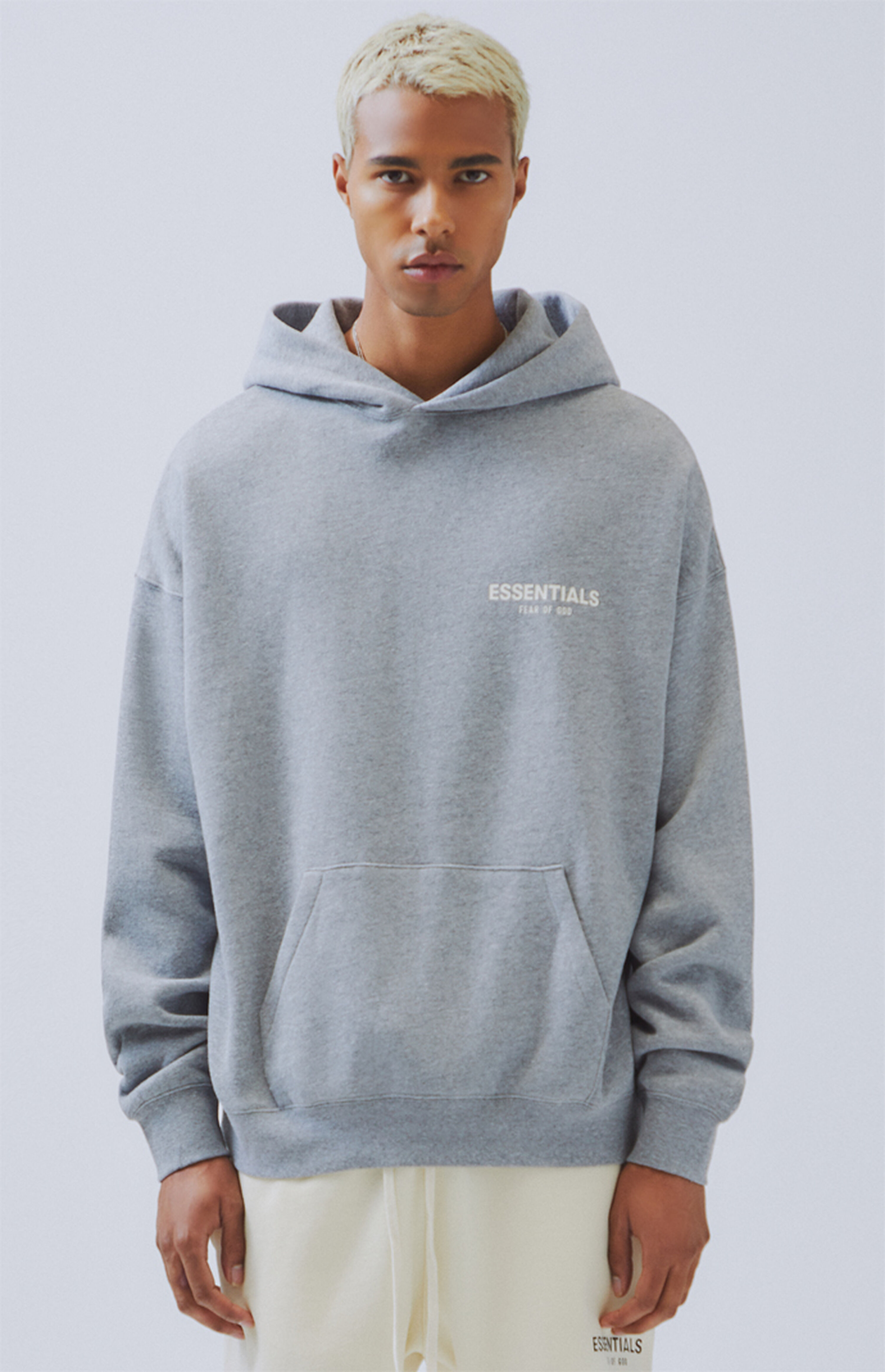 Fear Of God Essentials Hoodie Heather Grey