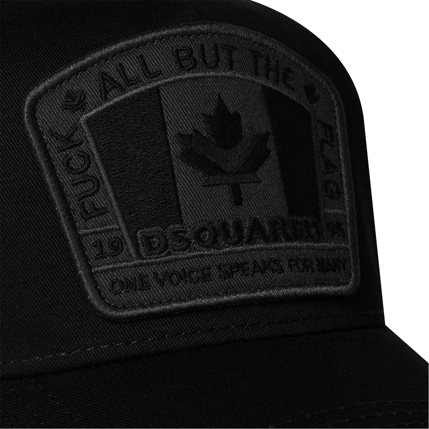 Dsquared Flag Cap Triple Black