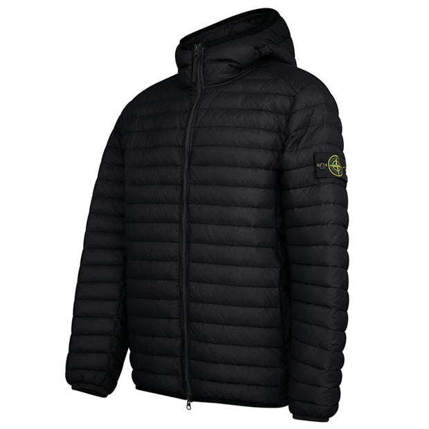 Stone Island Loom Down Jacket Black