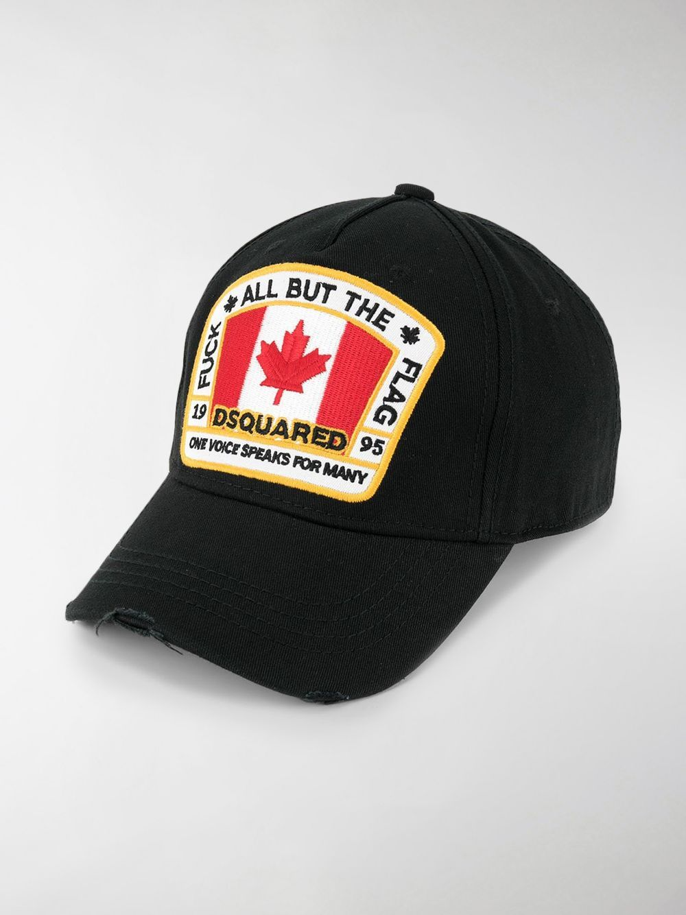 Dsquared Flag Cap Black