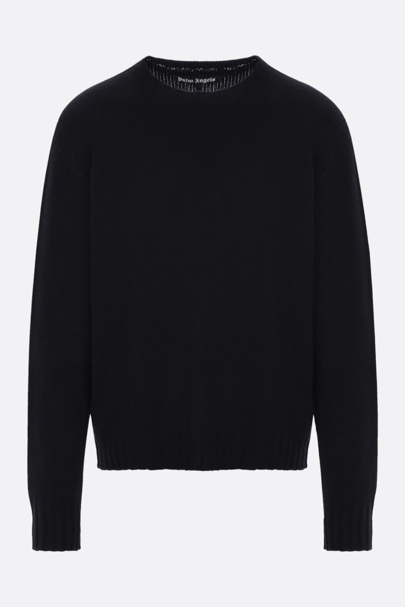 Palm Angels Logo Wool Jumper Black