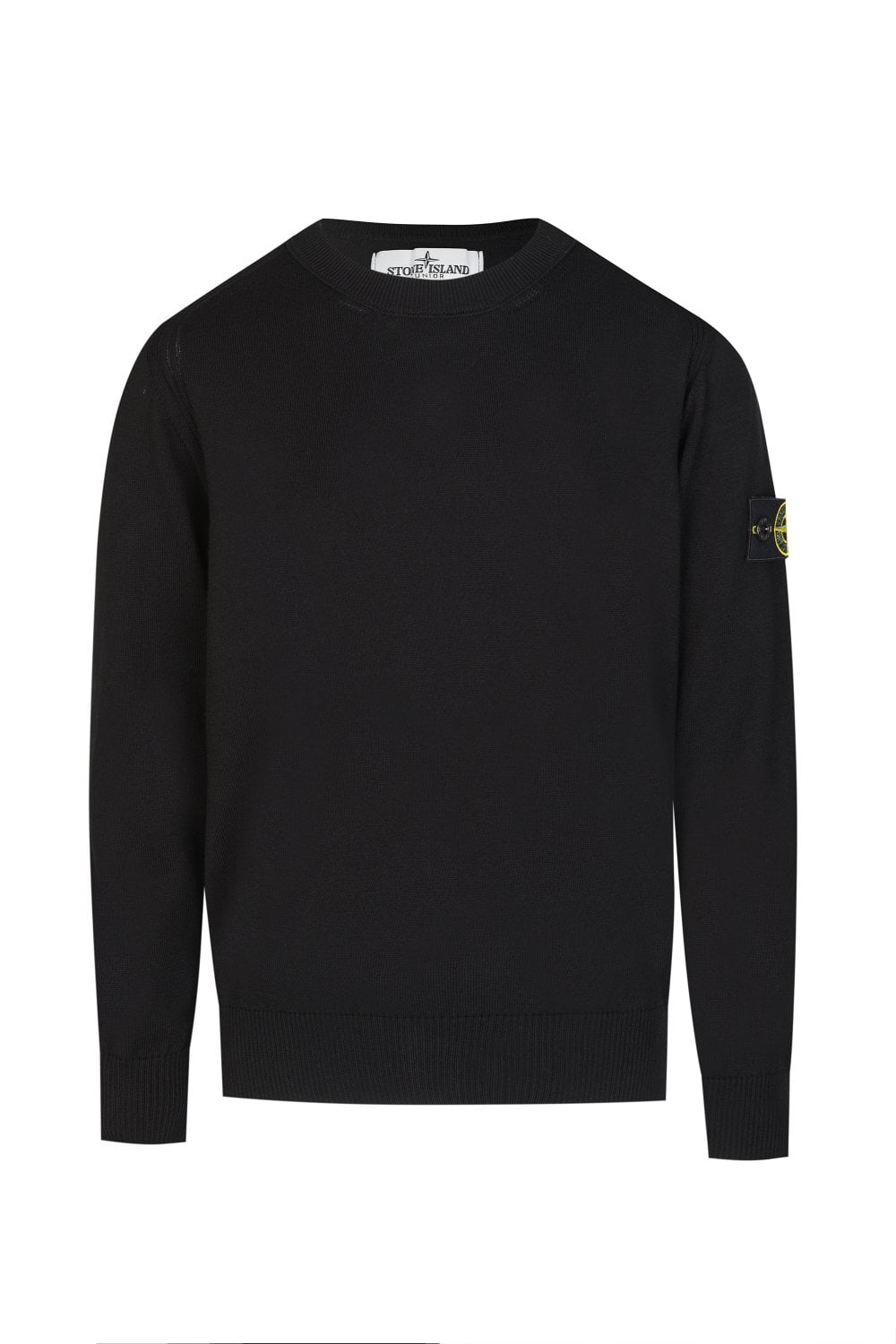 Kids Stone Island Wool Jumper Black