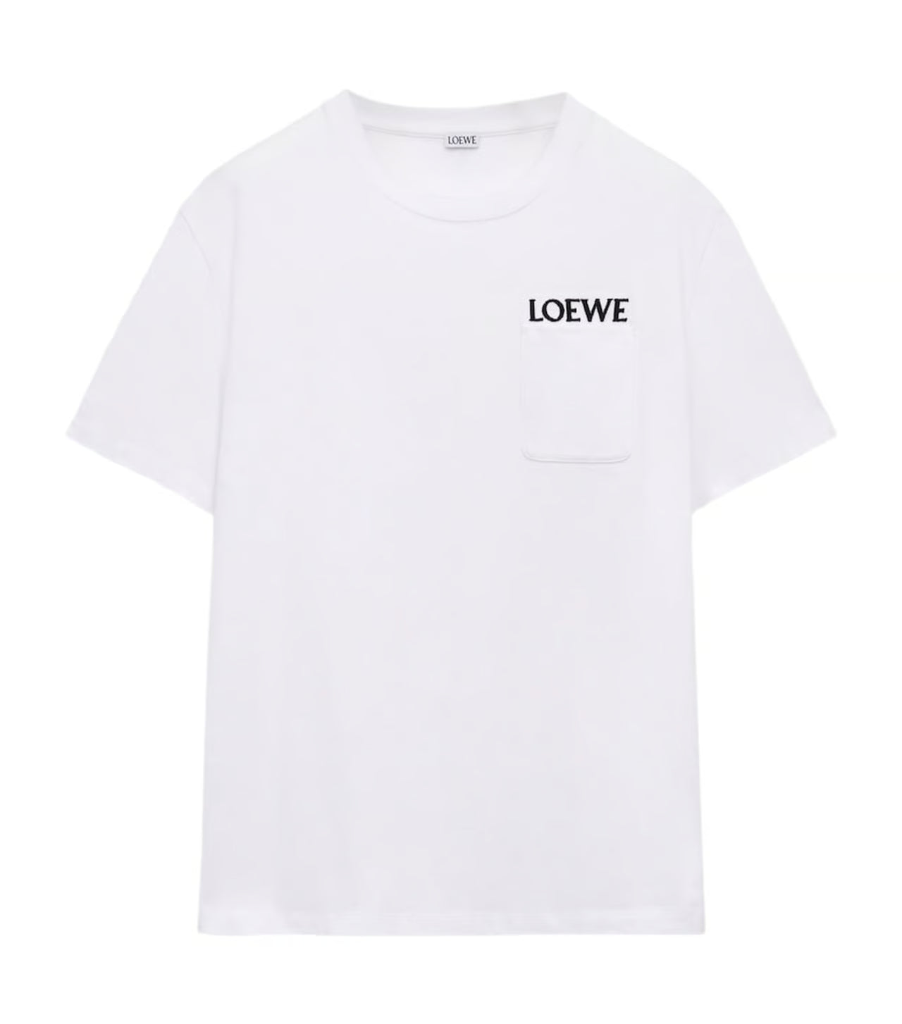 Loewe Pocket Embroidered Logo T-Shirt White