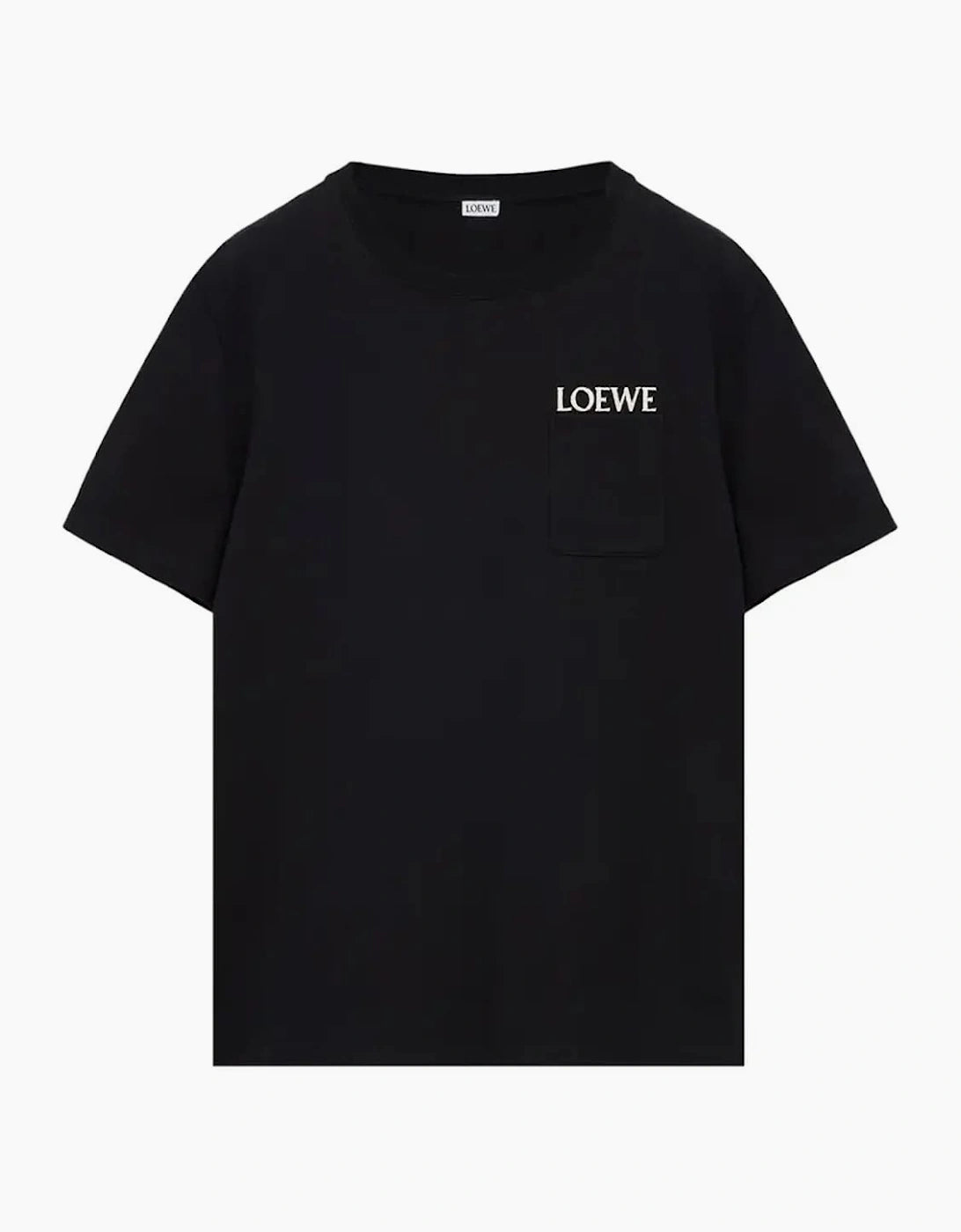 Loewe Pocket Embroidered Logo T-Shirt Black