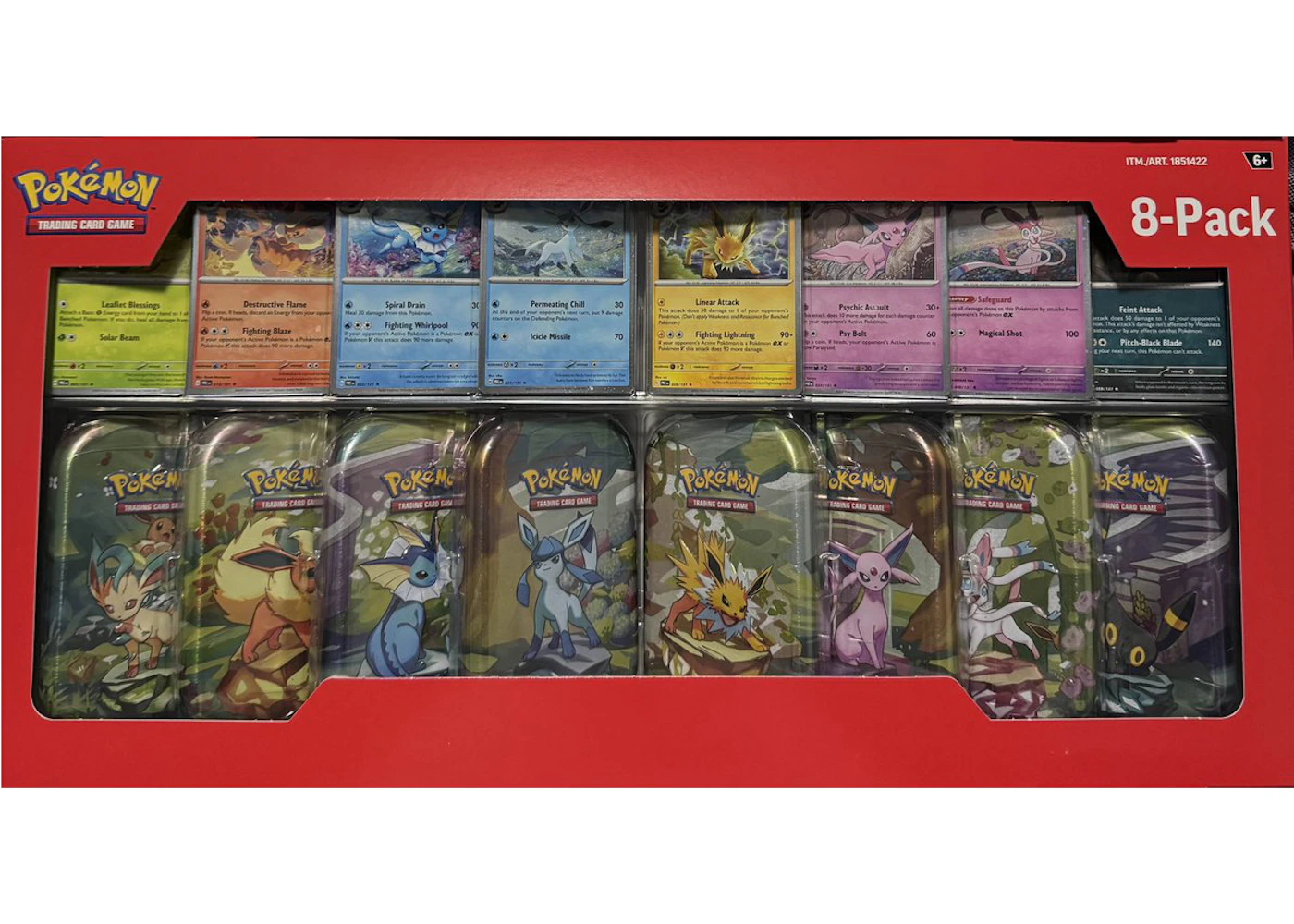 Pokémon Prismatic Evolutions Mini Tins 8-Pack (Costco Exclusive)