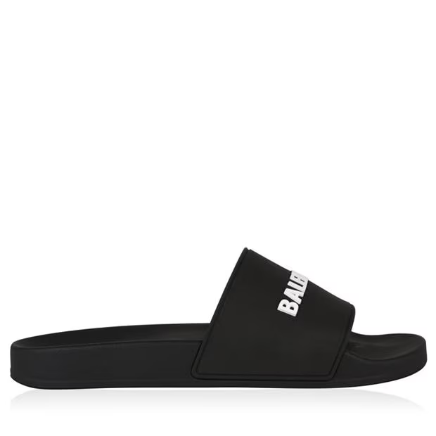 Balenciaga Logo Sliders Black