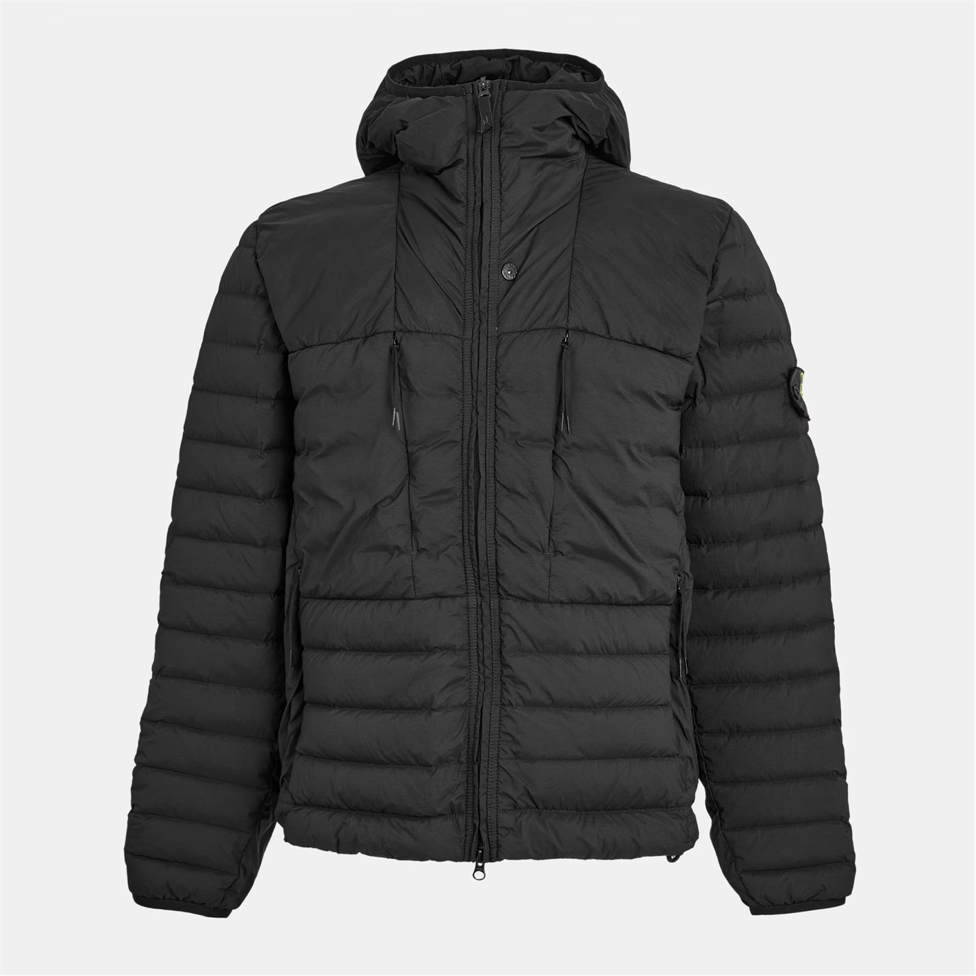 STONE ISLAND Hooded Puffer Jacket Black