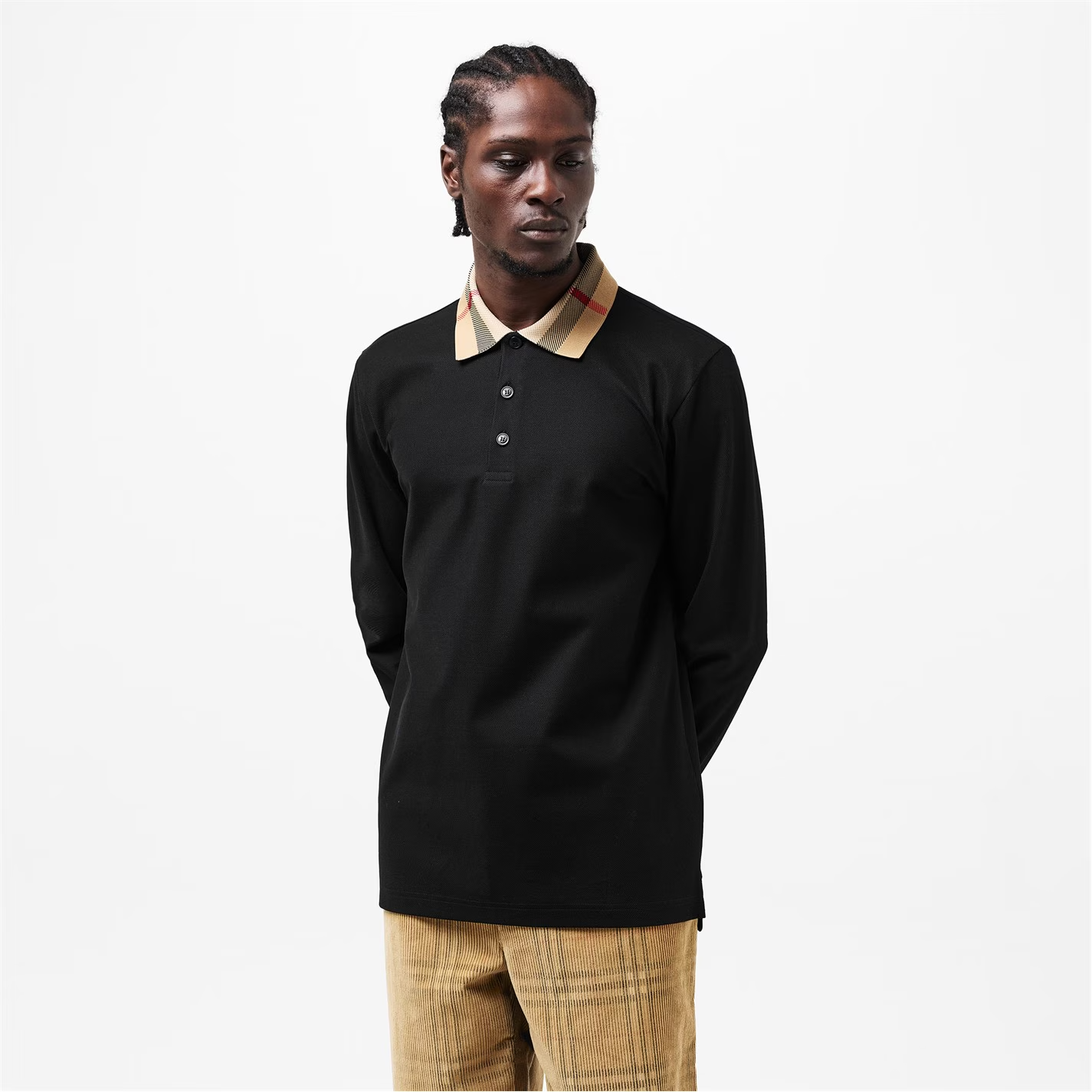 Burberry Cody Polo Long sleeve Black
