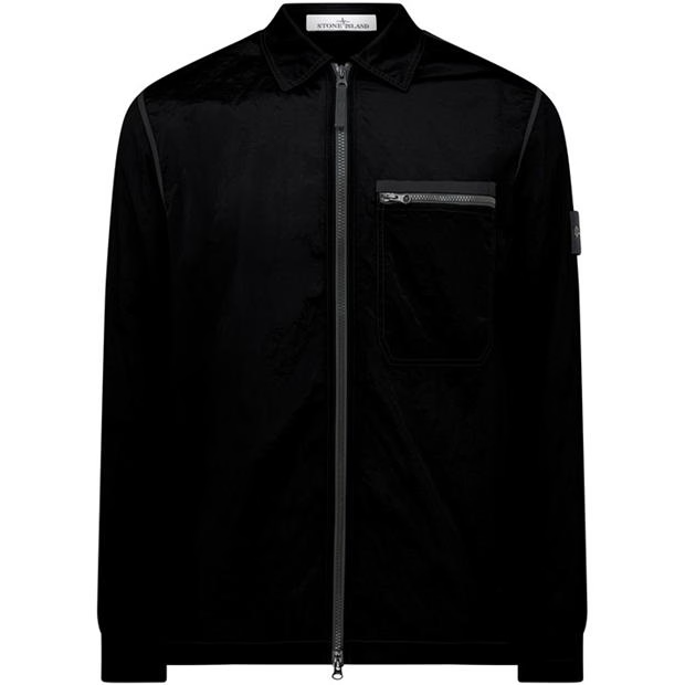 Stone Island Nylon Overshirt Black