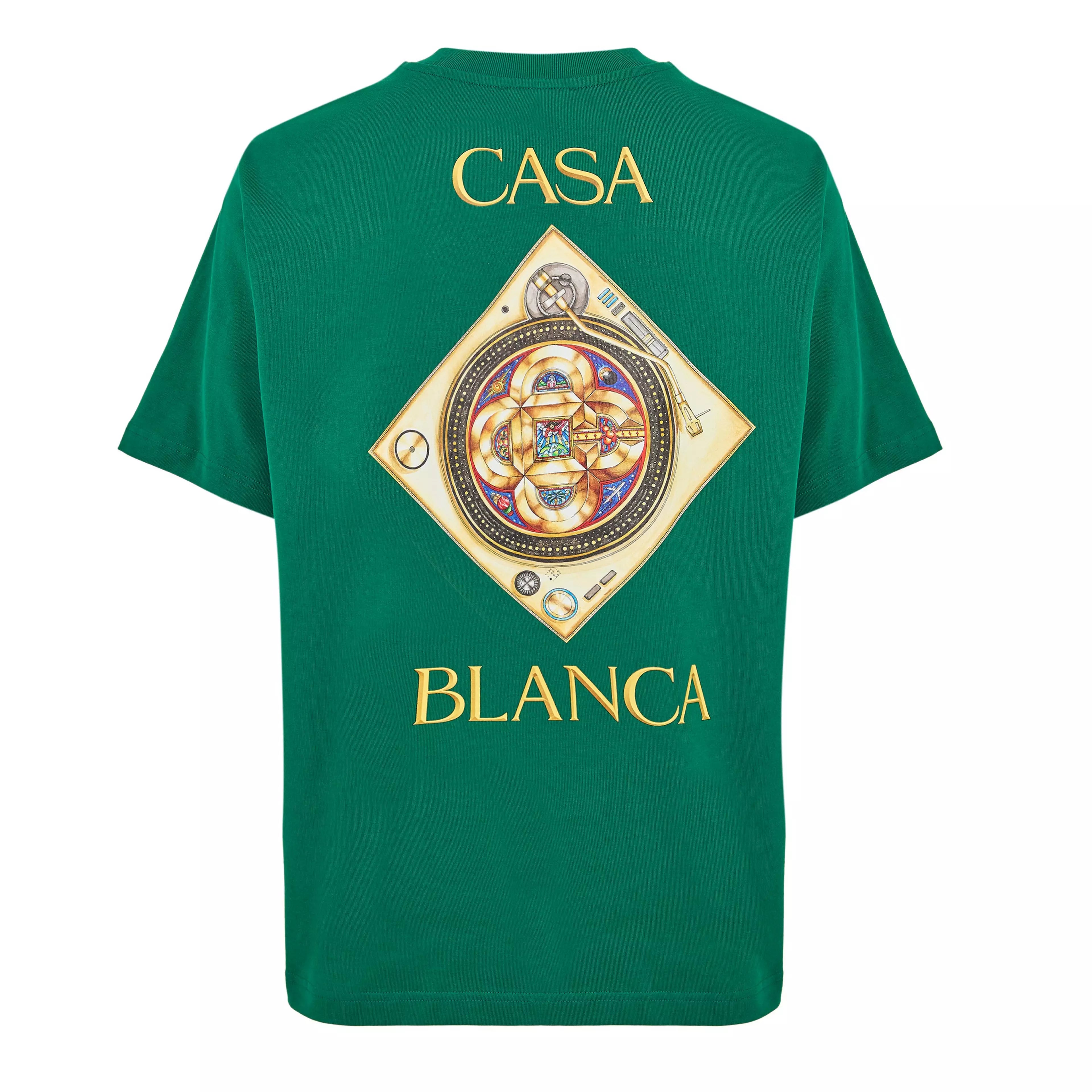 Casablanca Plafond Orne De Musique Short Sleeve T‑Shirt Green